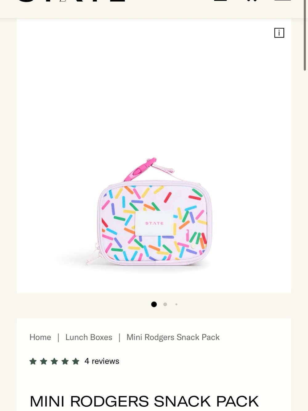 STATE Rodgers Mini Snack Pack- Sprinkles